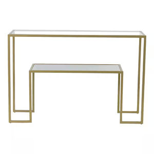 Modern Luxury <b>White</b> Marble Top Console Table Slim Entryway Hallway Sofa Accent Table With Unique Gold V Shaped Metal Legs <b>Frame</b> - Product Image 5