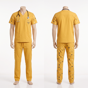 Conjunto de Uniforme Médico para Hombre, Azul Marino, 170 GSM, Polialgodón, Estampado, Personalizado con Bordado, Serigrafía y Transferencia Térmica de Logotipo - Product Image 2