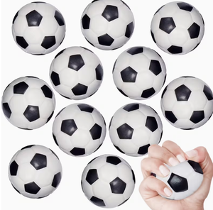 Pelota Antiestrés de PU con Forma de Balón de Fútbol, 50mm, Herramienta Portátil de Relajación Muscular para Entrenamiento de Fuerza de Manos, Diseño Escolar - Product Image 4