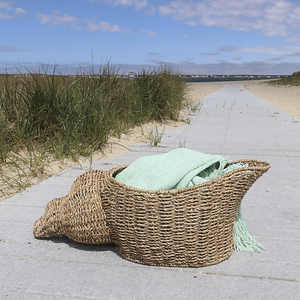 ตะกร้าสานเปลือกหอยทะเลดีไซน์พิเศษ ตะกร้าเก็บของ ตะกร้าเก็บของในห้องน้ำ ผลิตในเวียดนาม - Product Image 3