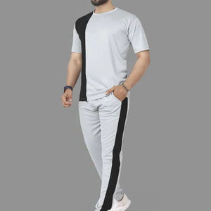 Mejores fabricantes y proveedores de conjuntos deportivos de tela suave para hombre, conjunto deportivo de verano de última moda para hombre, conjunto deportivo ajustado. - Product Image 6