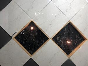 800x800mm Anti-Slip Black Gold Ceramic Tiles Glossy Marble Accent Floor Tiles Polished Glazed Porcelanto Porcelain - Product Image 3