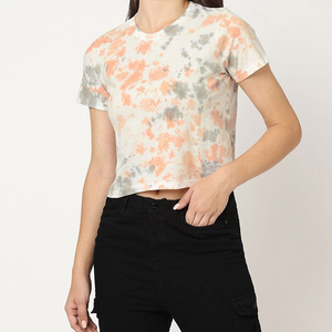 Fabric Factory Custom Color & Design Women's Crop Top T-Shirts Eco-Friendly <b>Canvas</b> Women's Lightweight <b>Plain</b> Crop Top T-Shirts - Product Image 1