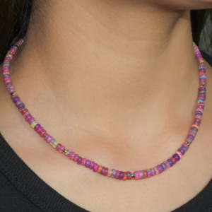 Handmade Plain <b>Beads</b> <b>Necklace</b> with Separator Simple Minimalist Beaded <b>Necklace</b> Fashion Jewelry for Women - Product Image 3