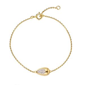 Pulsera de Diamantes Redondos Cultivados en Laboratorio de Oro de 14K, Halo Ajustable, Chapado en Rodio, Pulsera Minimalista, Joyería Fina Unisex - Product Image 6