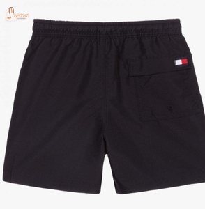 Hot Sale Repreve Custom <b>Black</b> Quick Dry Casual 100% Cotton Swim <b>Trunks</b> Sets Custom Pattern Board Shorts for Boys - Product Image 2