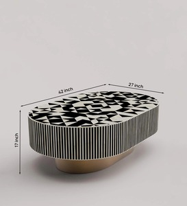 Mesa de Centro de Hueso de Camello con Incrustaciones de Hueso Hecha a Mano, Diseño Moderno Indio, la Mejor Calidad en Muebles para el Hogar, Venta Caliente 2026 - Product Image 6