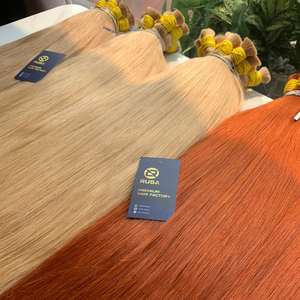 RUSA Hair – Nouveauté Tendance : Lots de Cheveux Humains Vierges Vietnamiens Style Libre, Fusion Super Double Drawn, Cheveux en Vrac 100g, Couleur Orange Hanoi - Product Image 5