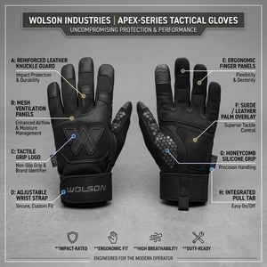 Premium Full <b>Finger</b> Weightlifting Gym Gloves Comfortable Grip Workout Fitness Training Support for Men and Women. - Product Image 5