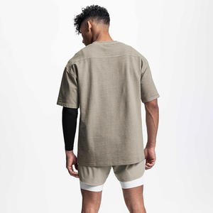 Camisetas Oversize de Algodón 100% de Alta Calidad con Logo Personalizado, Ajuste Relajado, Estilo Vintage, Lavado Ácido, Secado Rápido, para Gimnasio y Fitness - Product Image 5