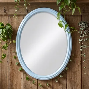 Miroir mural élégant bleu clair pour une décoration de chambre à coucher élégante - Product Image 3
