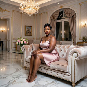 ชุดเดรสผ้าซาตินสำหรับผู้หญิง สายเดี่ยว ชุดนอนมินิเดรสผ้าซาติน - Product Image 4