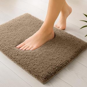 Tapis de bain en microfibre ultra doux et écologique, grand, antidérapant, épais, lavable, accessoires de décoration pour la maison, fabriqué à la machine - Product Image 2