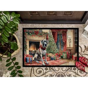 Great Dane Paillasson de Noël confortable, antidérapant, lavable, à poils bas 24H X 36W pour une utilisation intérieure et extérieure dans l'entrée ou la porte d'entrée - Product Image 3