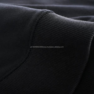 Sudadera con capucha bordada de cuello redondo Retro de manga larga con letras sueltas térmicas para hombre de talla grande al por mayor barata envío DDP - Product Image 2