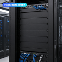 1U 2U 3U 4U 6U Einfach zu Installierende 19 Zoll Schwarze SPCC-Material Rack-Blindplatte für Netzwerkverkabelung auf Lager