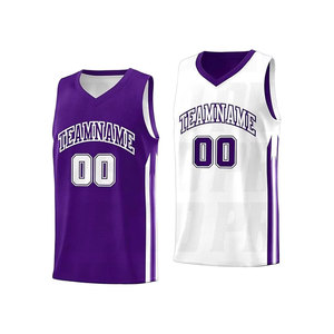 Maillot de basket-ball personnalisé au design tendance, en mesh respirant, vêtements de sport pour hommes avec sublimation et broderie - Product Image 1