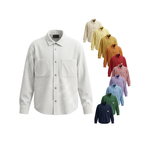 Camisa de Vestir con Botones y Bolsillos, Estilo Casual y Elegante, de Manga Larga, Fabricada con Tela Personalizada por Pro Felt Custom Clothing Manufacturer - Product Image 1
