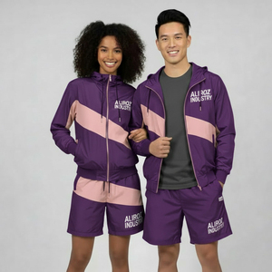 Survêtement coupe-vent Dry Fit à prix de gros, couleur unie, personnalisable, imperméable et léger - Product Image 2