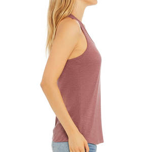 Débardeur gris à col rond pour femme, décontracté, en tricot, couleur unie, respirant, sans manches - Product Image 6