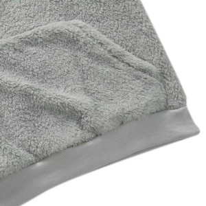 Sweat-shirt à capuche unisexe en jersey, brodé et imprimé sur mesure, gris uni, décontracté, tricoté, anti-boulochage, coupe classique, manches longues - Product Image 4