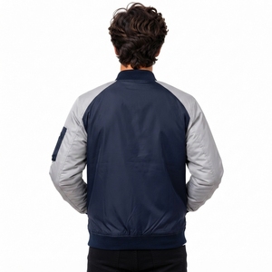 Latest Style Winter High Street Men's Bomber Jackets Top Selling Best Quality Long Sleeves <b>Waterproof</b> Windproof OEM Service - Product Image 2