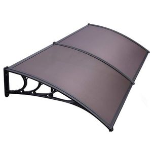 Staffa Marrone e Nera 200x100 per Tettoia Antipioggia per Porte e Finestre, Accessori di Qualità per Uso Domestico - Product Image 6