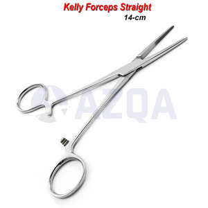 Professional Manual Stainless Steel Kelly Forceps Straight 14 cm Durable Surgical Hemostatic Clamp Locking Medical Instrument - Product Image 3