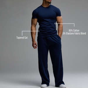 <b>TShirts</b> Manufacturer Custom Cotton Breathability Muscle Tapered Fit Workout Training Mens Gym Customized Compression T shirt - Product Image 3