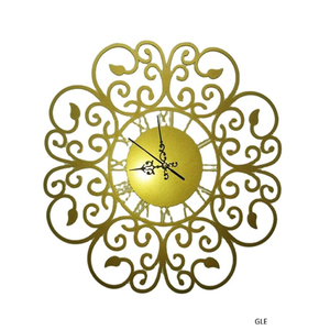 Best Leaf Design Modern Analog Quartz Metal Outdoor Suitable <b>Wall</b> <b>Clock</b> for Wedding Anniversary Home Decoration Gifting Other - Product Image 6