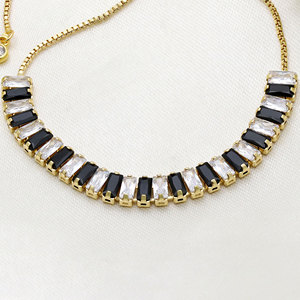 Gold Plated Women Sparkling Zircon <b>Bracelet</b> <b>Adjustable</b> Classic Tennis <b>Bracelet</b> Luxury Jewelry Charm <b>Bracelets</b> for Girls Gifts - Product Image 2