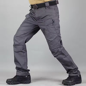Pantalones Tácticos Resistentes para Hombre, Corte Recto, Cintura Media, Elásticos, Ajustados, con Múltiples Bolsillos, para Uso en Exteriores - Product Image 3