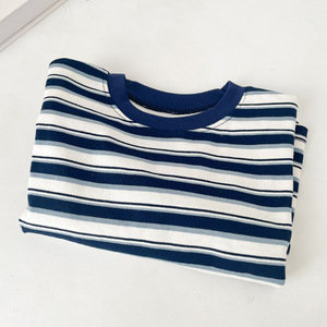 Wholesale 100% Cotton O-neck Blank Kids t Shirt Striped <b>Tshirt</b> for Kid Baby <b>Tshirts</b> With Stripes - Product Image 1