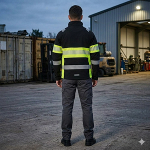 Nuevo Diseño Chaqueta de Seguridad Reflectante de Alta Visibilidad para Hombre, de Cuero, Impermeable, Transpirable, Resistente al Viento, Personalizable - Product Image 4