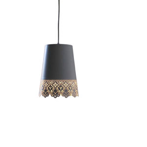 Luminaire suspendu en granit gris fantaisie, lampe en pierre naturelle unique pour la décoration intérieure, éclairage de plafond fait main en promotion - Product Image 3