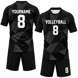 ชุดวอลเลย์บอลชายพิมพ์ลายตามสั่ง เสื้อเจอร์ซีย์โพลีซับลิเมชั่นพร้อมกางเกงขาสั้น ชุดทีมคุณภาพสูง 320 กรัม เอวยางยืด ใส่ได้ทุกฤดู - Product Image 6