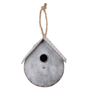Refugio Protector para Pájaros de Exterior con Estructura Metálica Resistente y Entrada Segura, Color Blanco, para Colgar en el Jardín - Product Image 4