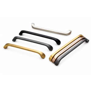 Modern Minimalist Brass <b>Cabinet</b> Bar Handles in Black Silver Copper <b>Gold</b> Durable Furniture Hardware - Product Image 4
