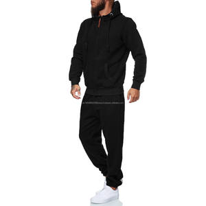 2026 New Style Custom Print Logo Blank Cotton <b>Flared</b> Men Running Tracksuits Streetwear Hoodie & Jogger Men's Set Sweatsuits 2026 - Product Image 4
