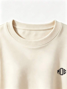 Cotton Fleece Women's Crewneck Sweatshirt Oversized Drop Shoulder Private <b>Label</b> Autumn Winter Streetwear Hoodies Custom Design - Product Image 6