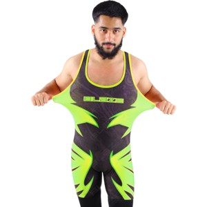 Trajes de Lucha Personalizados con Sublimación, Spandex de Alta Elasticidad, Poliéster de Secado Rápido y Transpirable, Uniformes de Equipo - Product Image 2