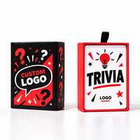 Jeu de cartes de conversation personnalisées avec boîte, questions sur le thème de la table, impression sur papier, logo personnalisé, OEM, cartes de jeu pour team building