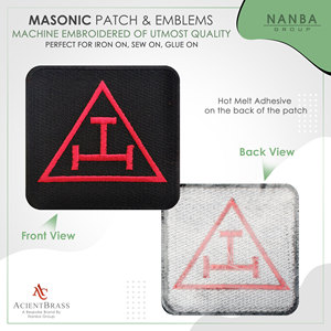 Masonic Royal Arch Square Embroidered Sew/Iron on Patch Badge - Product Image 2