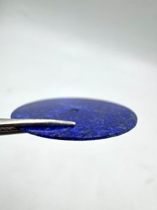 Cadran de montre classique en pierre de lapis-lazuli naturel, coupe plate, 28 mm, pierre précieuse bleue, trou central de 2 mm, cadran de montre personnalisé, marque K Gems - Product Image 5