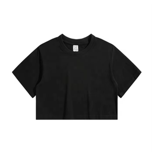 Camiseta Corta Personalizada para Mujer, Ropa de Algodón de Moda, Producción al por Mayor - Product Image 5