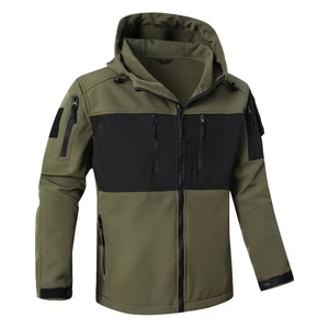 Chaqueta de Pesca Impermeable, Resistente al Viento, Ligera, de Secado Rápido, con Protección UPF 50, Bolsillos con Cremallera, Transpirable, con Capucha, para Hombre - Product Image 1