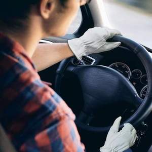 Gants de sécurité en cuir de mouton, cuir de porc et cuir de chèvre, gants de travail protecteurs pour conducteurs avec manchette élastique et dos en coton - Product Image 3