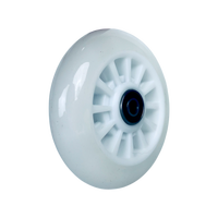 Roues de patins lumineuses personnalisées 100*24mm en PU LED colorées, durables, respirantes, imperméables, silencieuses, certifiées ISO9001 pour adultes