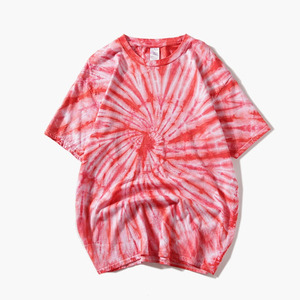 Camiseta de Cuello Redondo de Algodón 100% de Alta Calidad para Hombre, Estilo Tie Dye, Talla Grande, Venta al Por Mayor, Ropa Urbana, Moda Masculina - Product Image 5