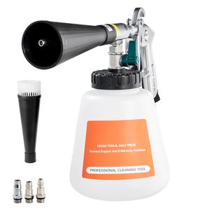 Pistola de Limpieza de Autos de Alta Presión de 9.2 Bar con 2 Boquillas y Botella de Líquido de 1L, Herramienta de Limpieza con Soplado de Aire Rápido - Product Image 1